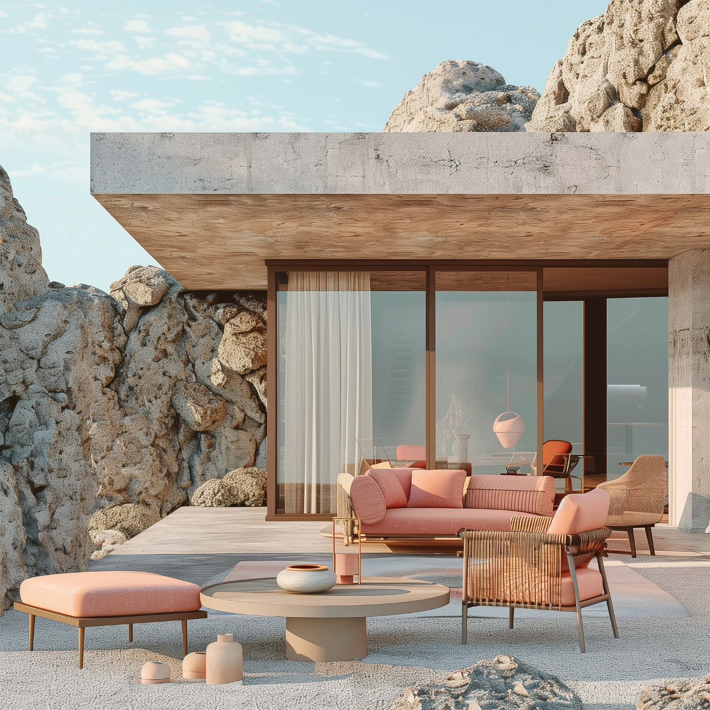 Blush and Elegant Vintage Patio