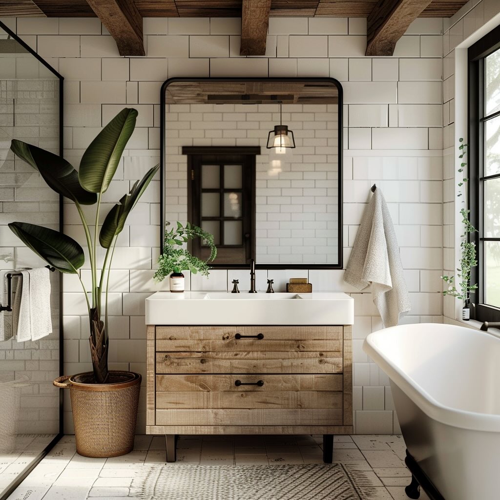 Charming Farm House Bathroom