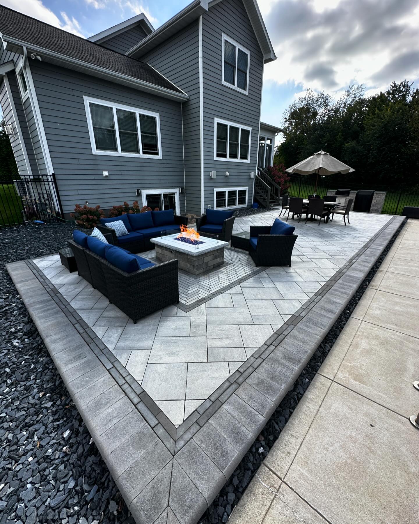 Classy Landscape Backyard Patio