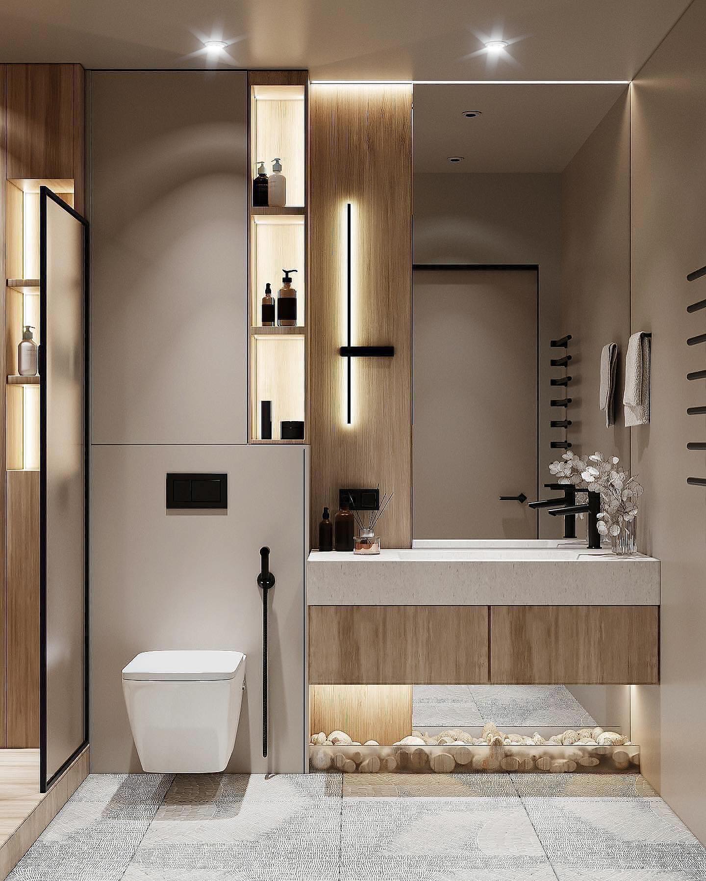 Vintage Small Full Bathroom Layout