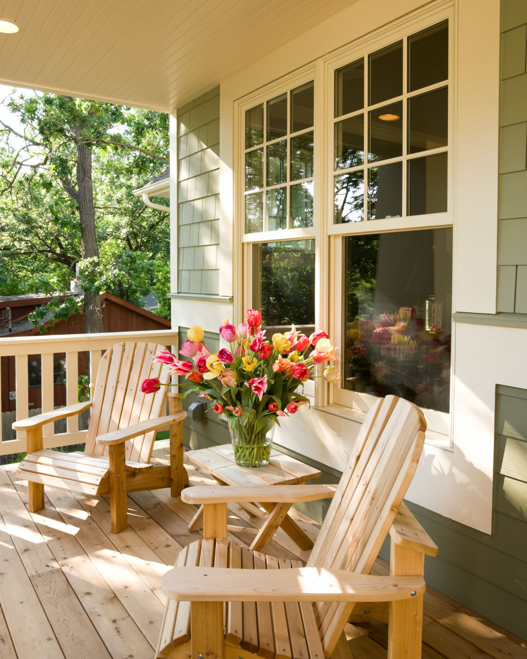 Front Porch With Woody Vibe