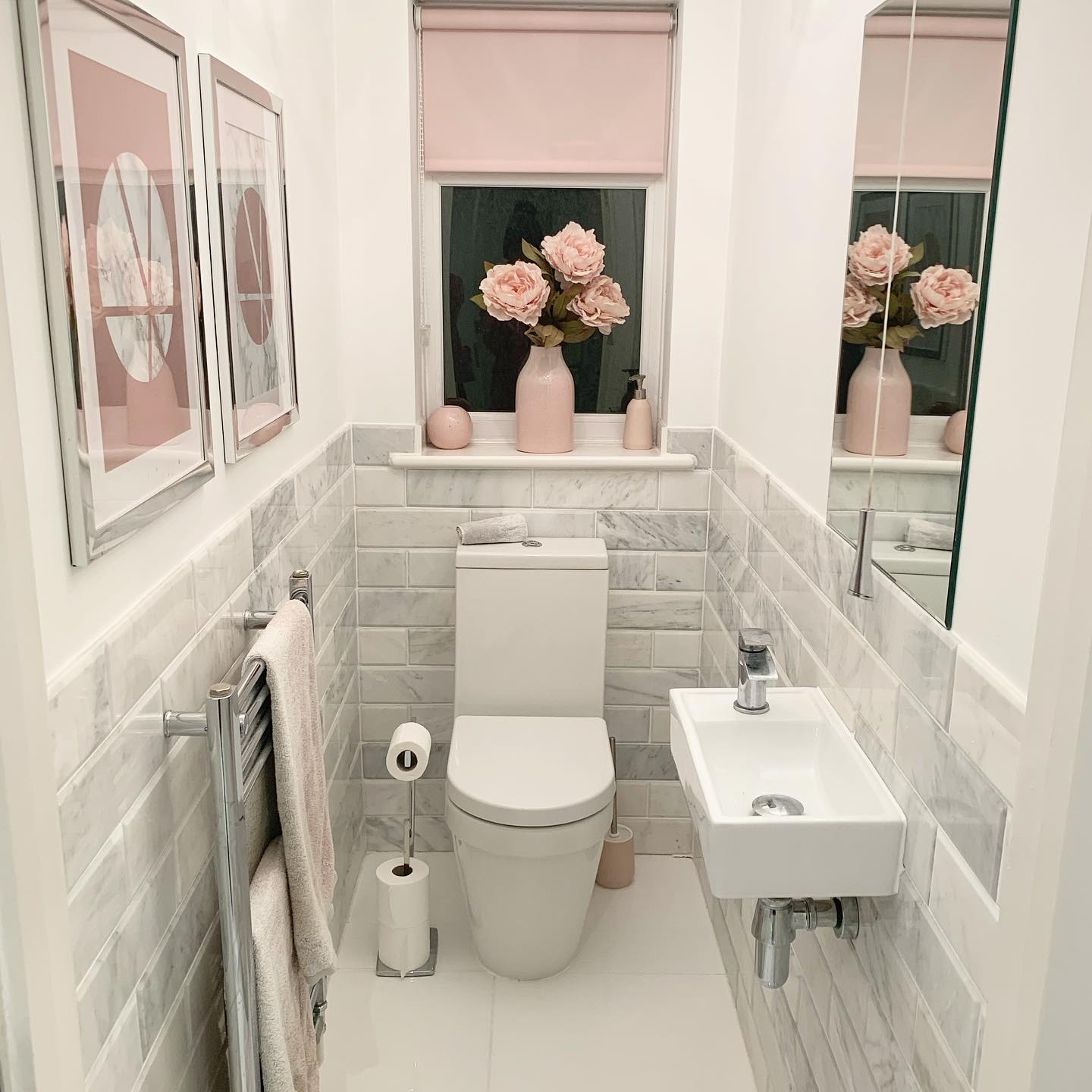 Simple Behind Toilet Decor