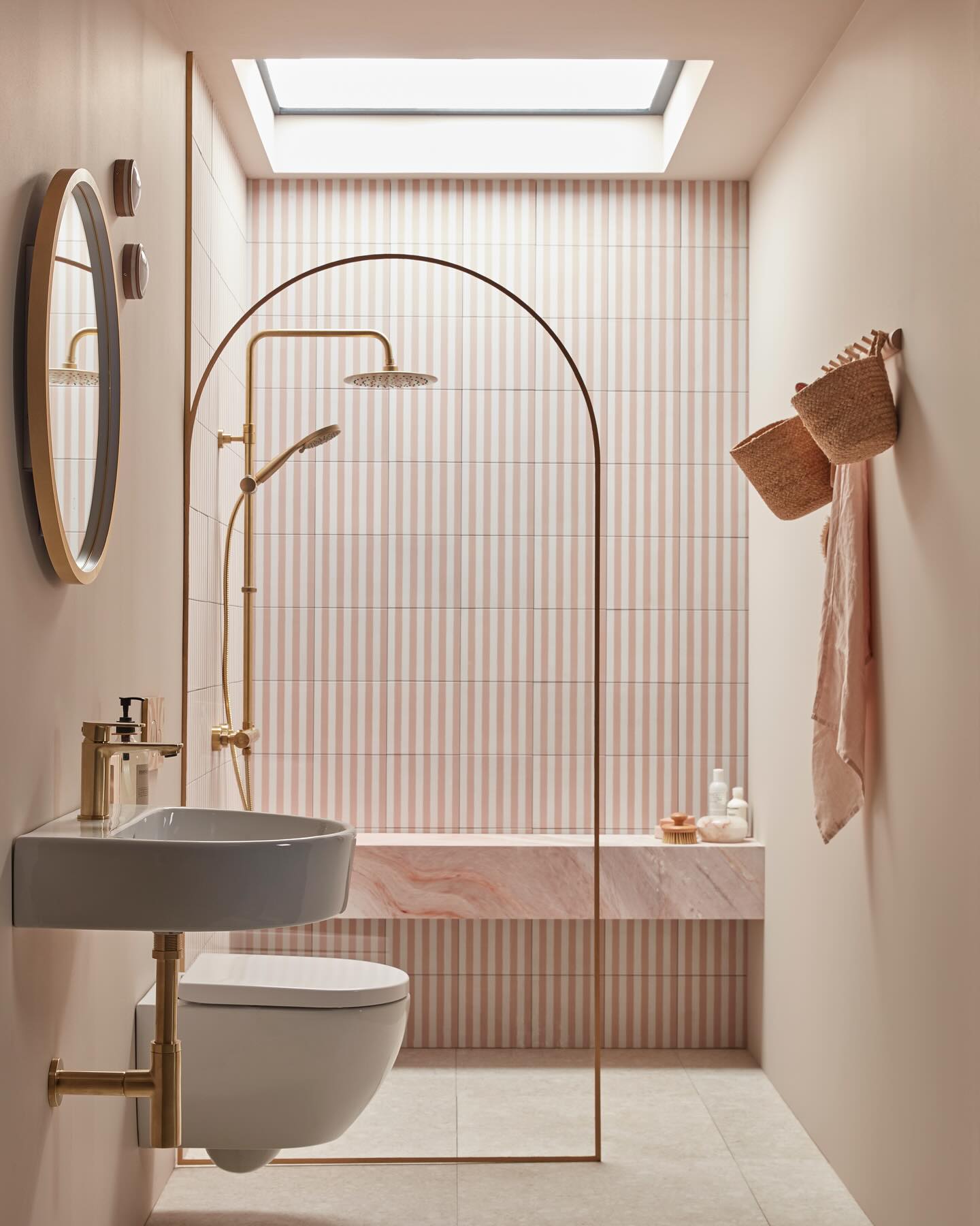 Pastel Toned Shower Combination Tiles