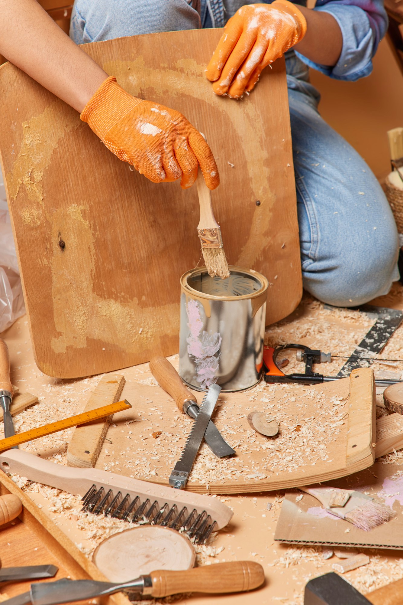 Applying Furniture Wax or Polish