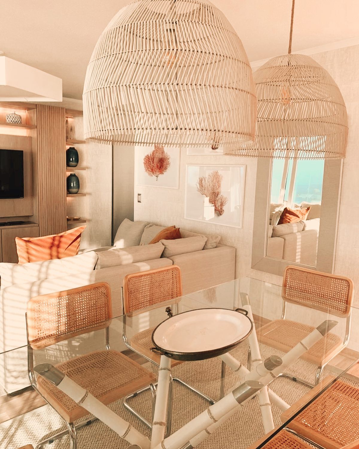 Boho Beach House Living Room