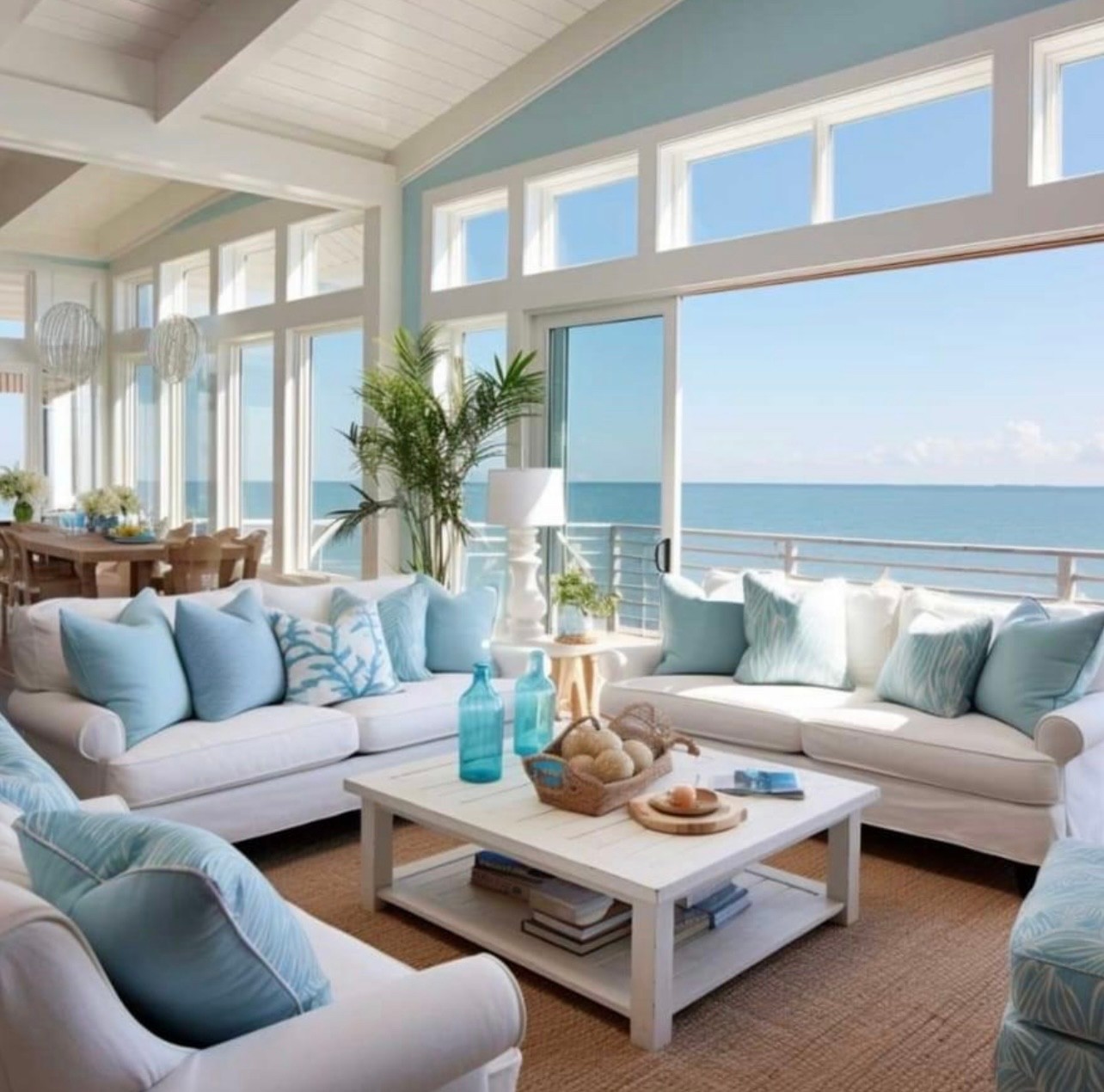 Luxury Beach House Living Room
