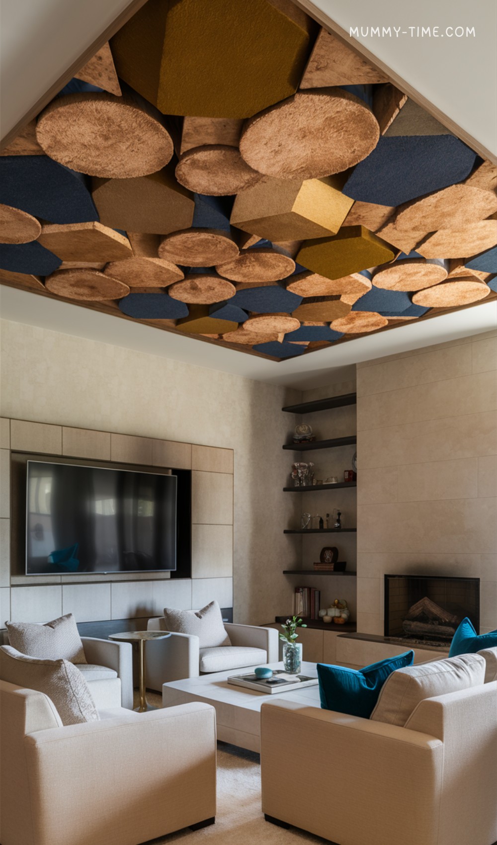 Lumber Pattern Ceiling Wall Accent
