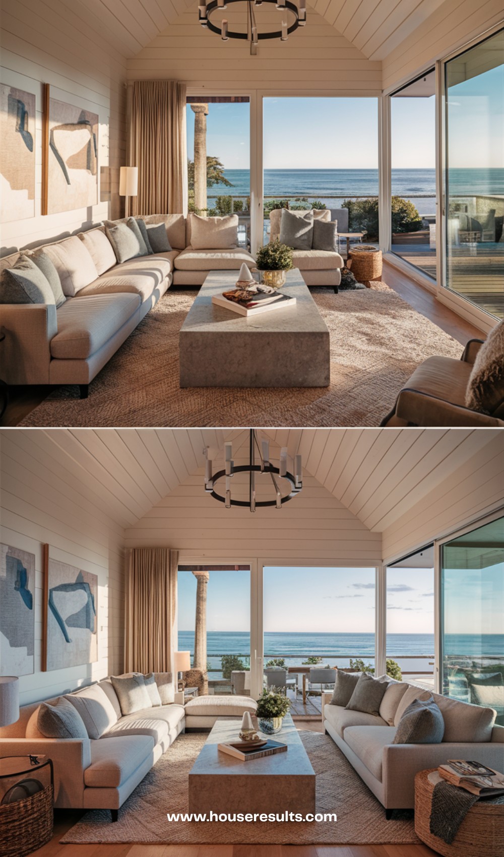 Hamptons Beach House Living Room