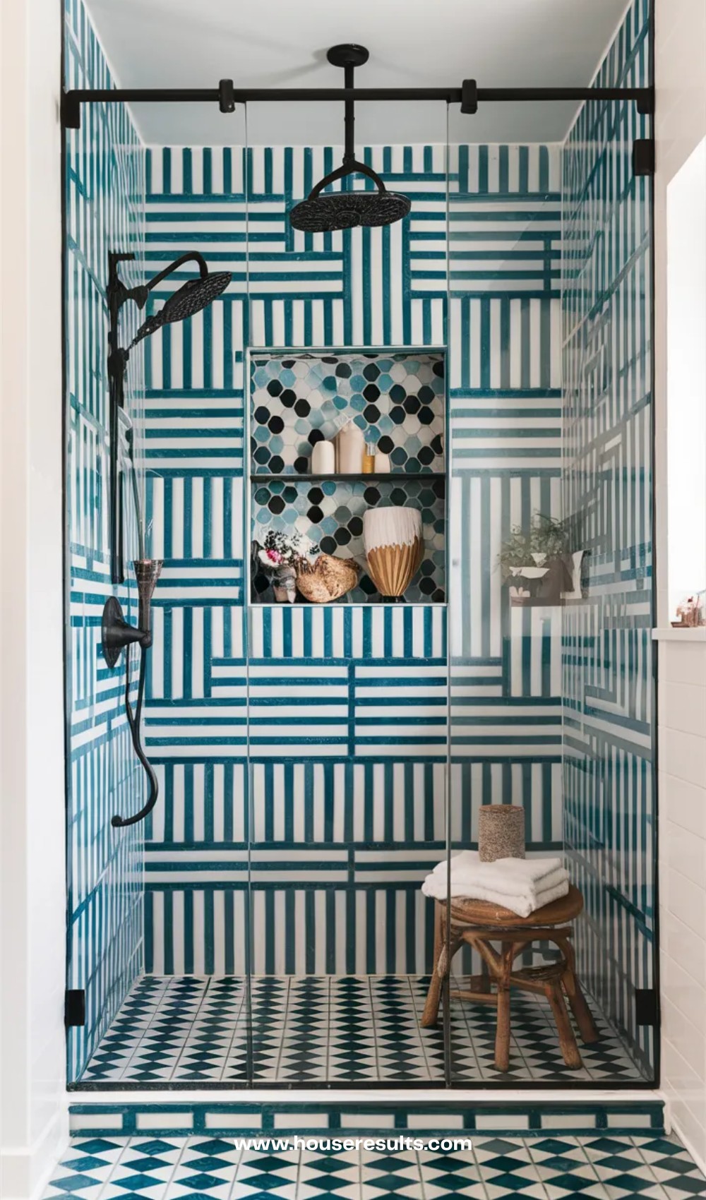 Mediterranean Shower Tile