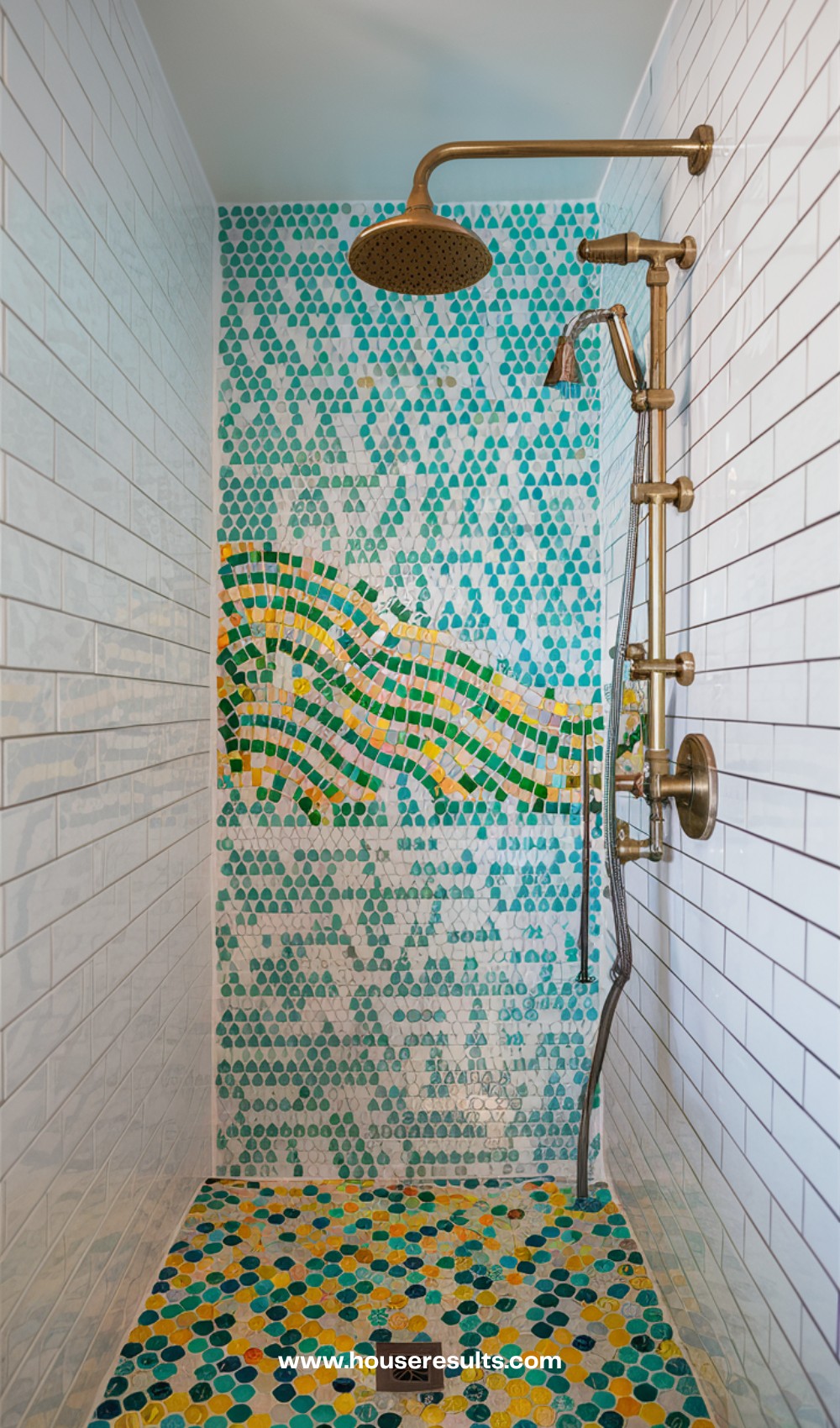 Detailed Accent Shower Tile