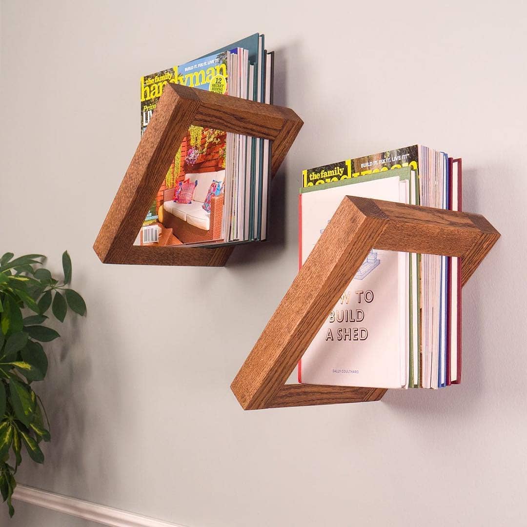 Floating Bookshelves Design