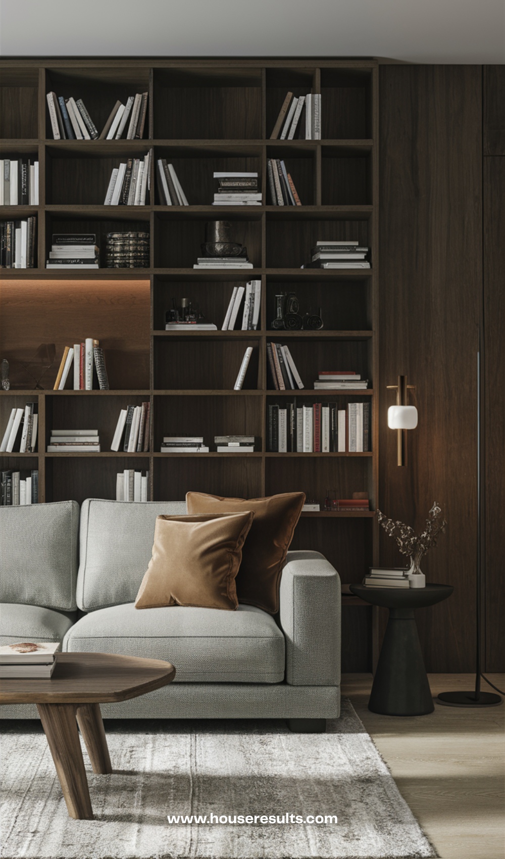 Custom Wood Bookshelf Design