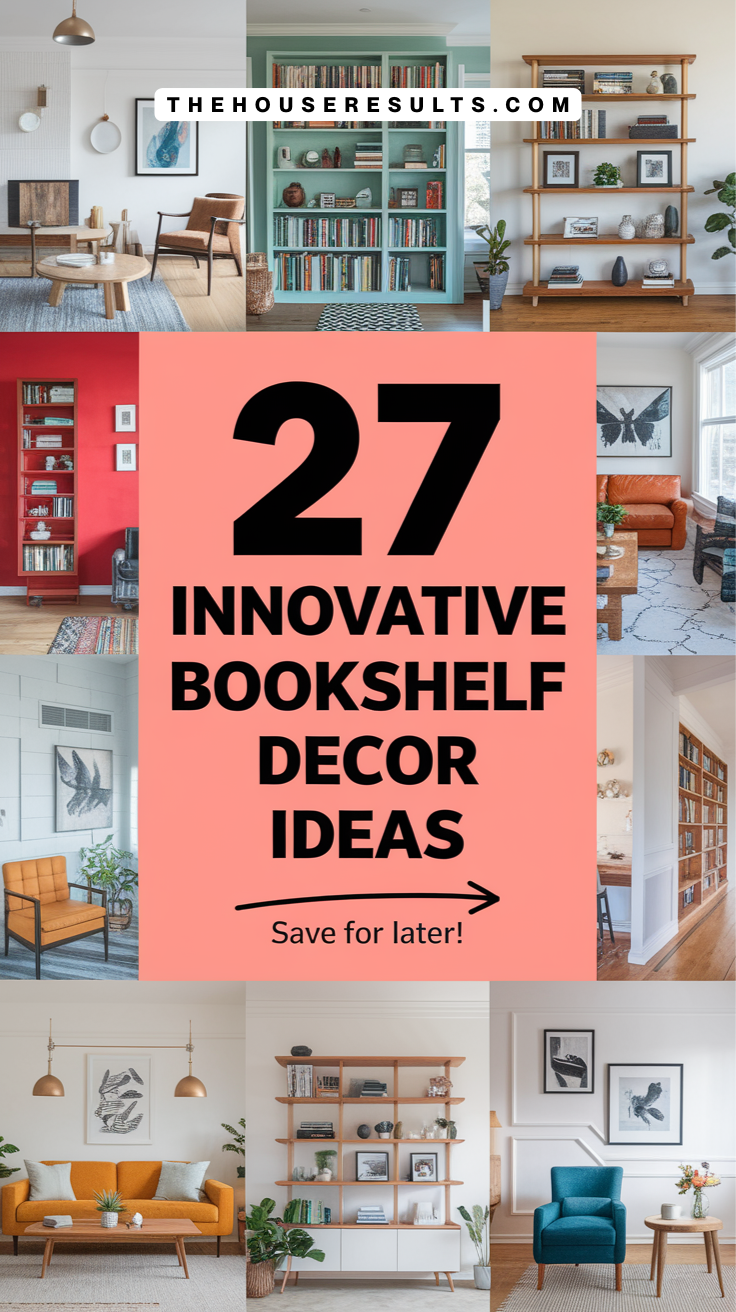 Innovative Bookshelf Decor Ideas-pin