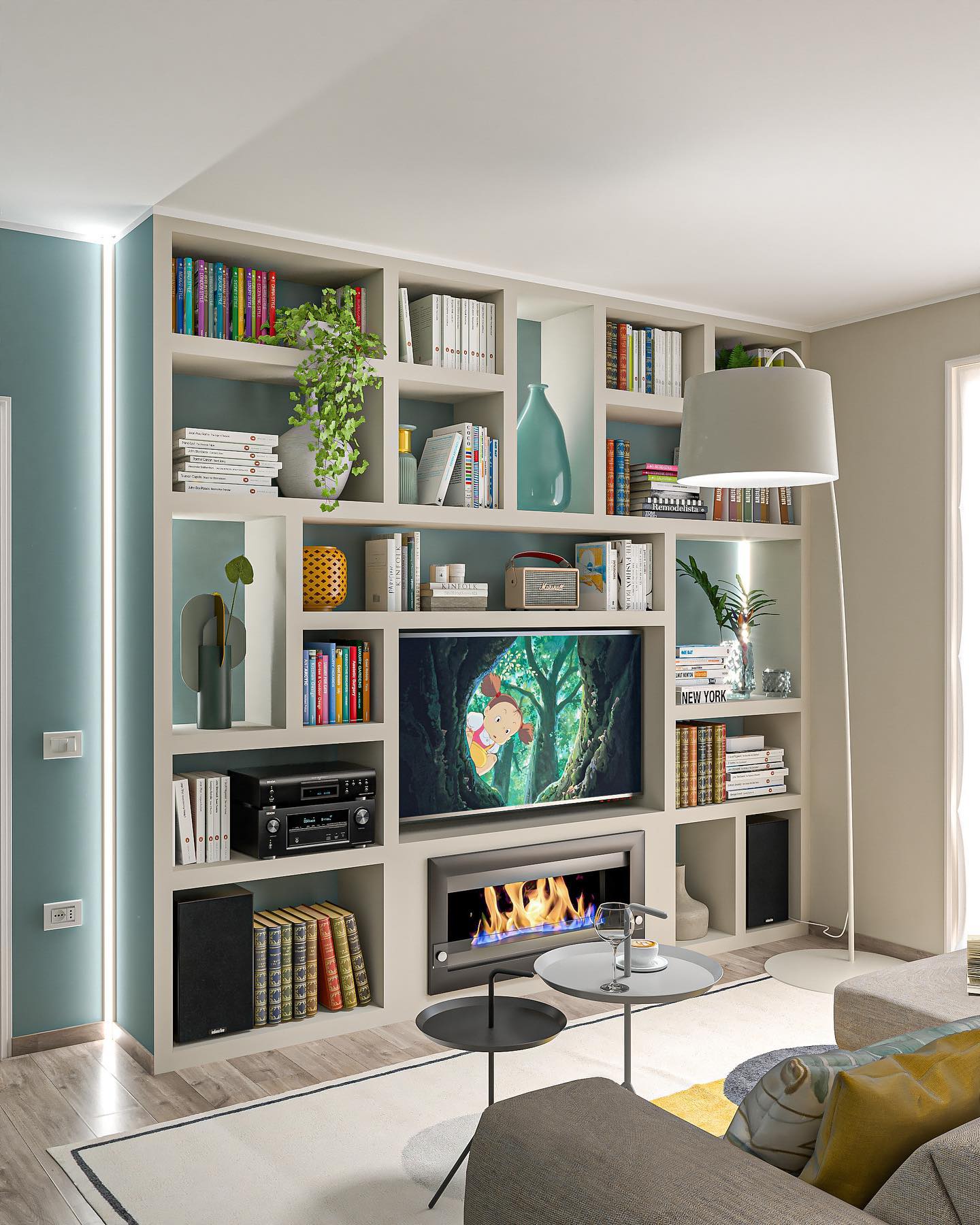 Open Space Bookshelf Design