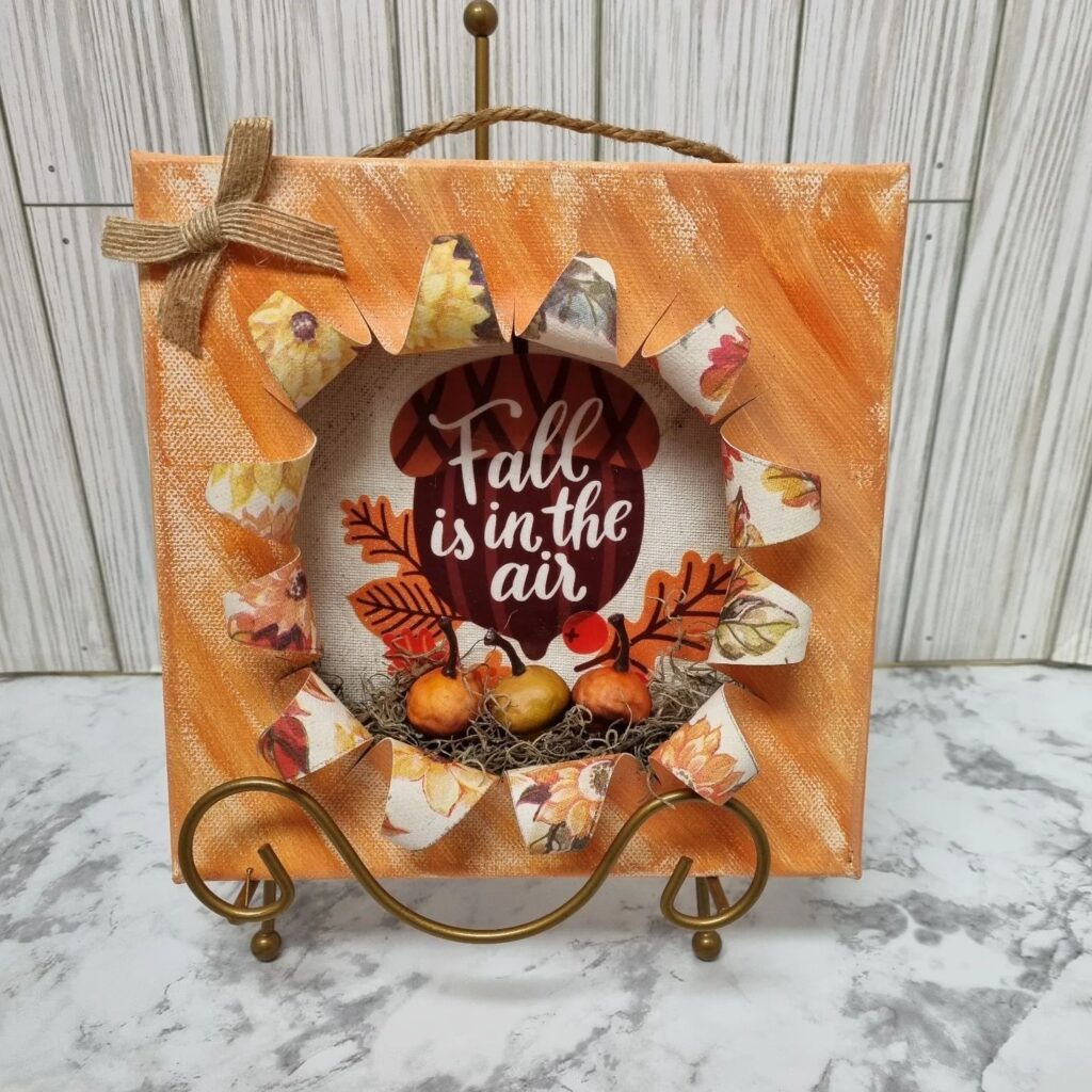 Fall Busted Art Canvas Craft