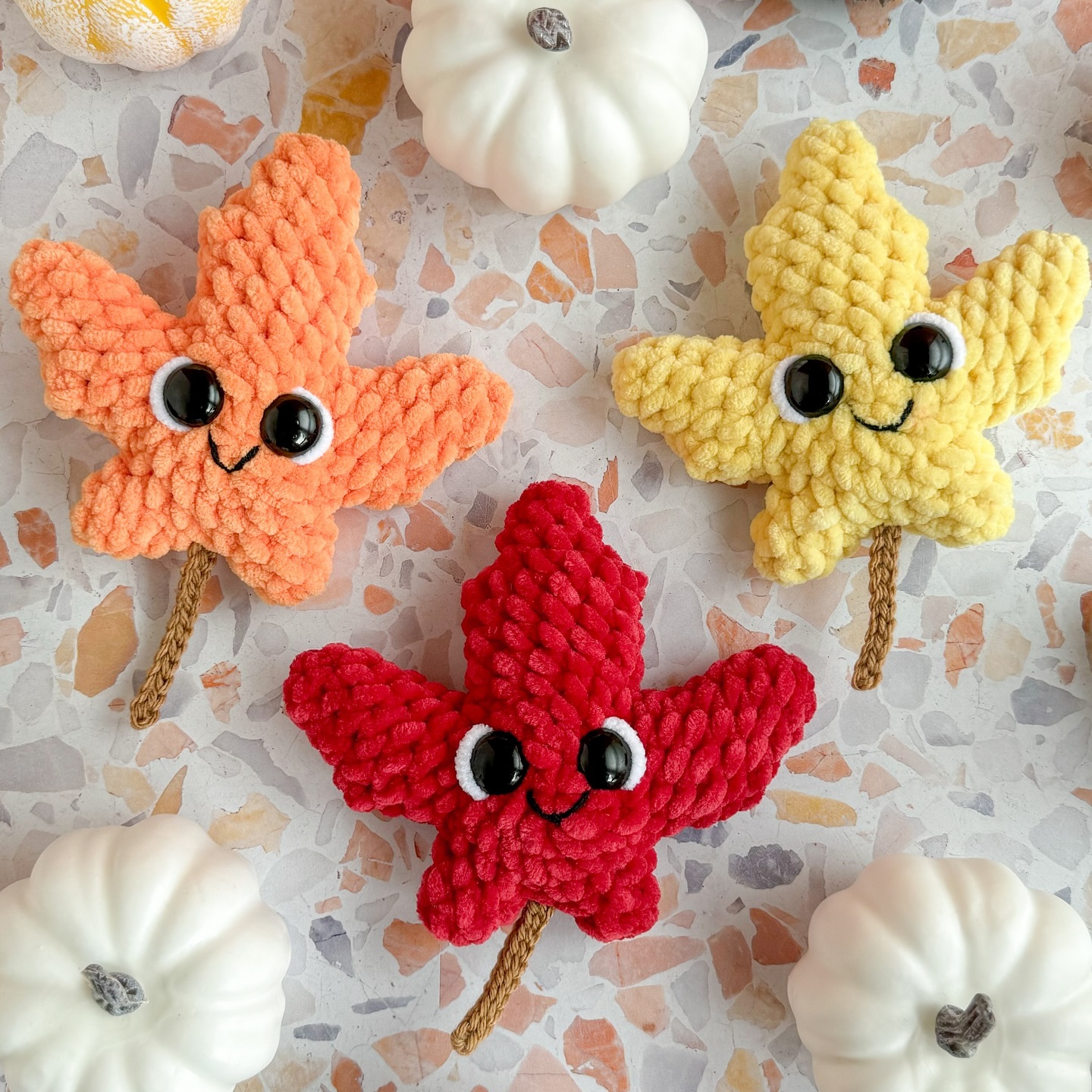 Fall Crochet Leaf Pattern Craft