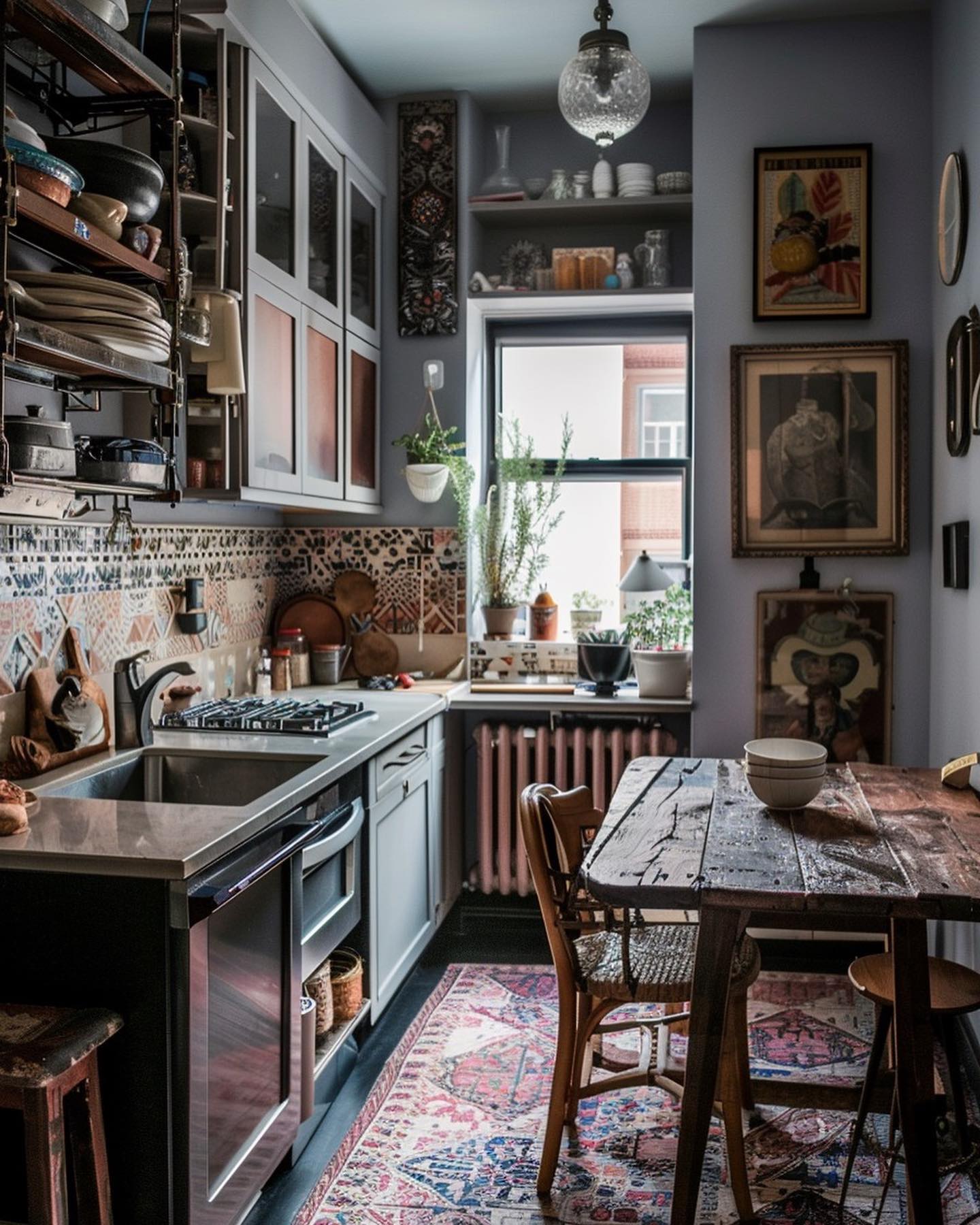 Cozy Rustic Boho Kitchen