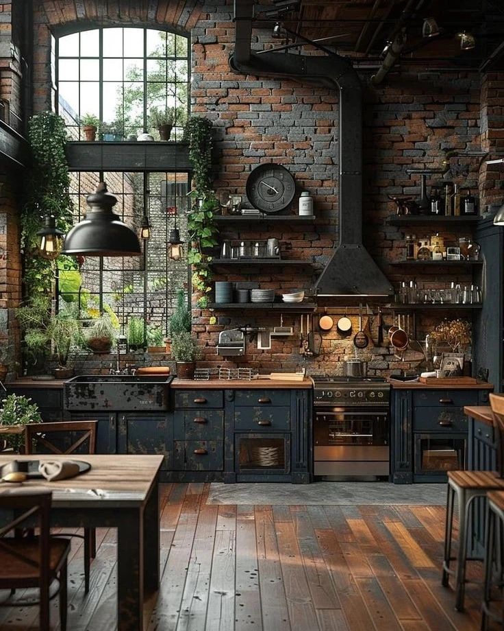 Industrial Boho Kitchen Design