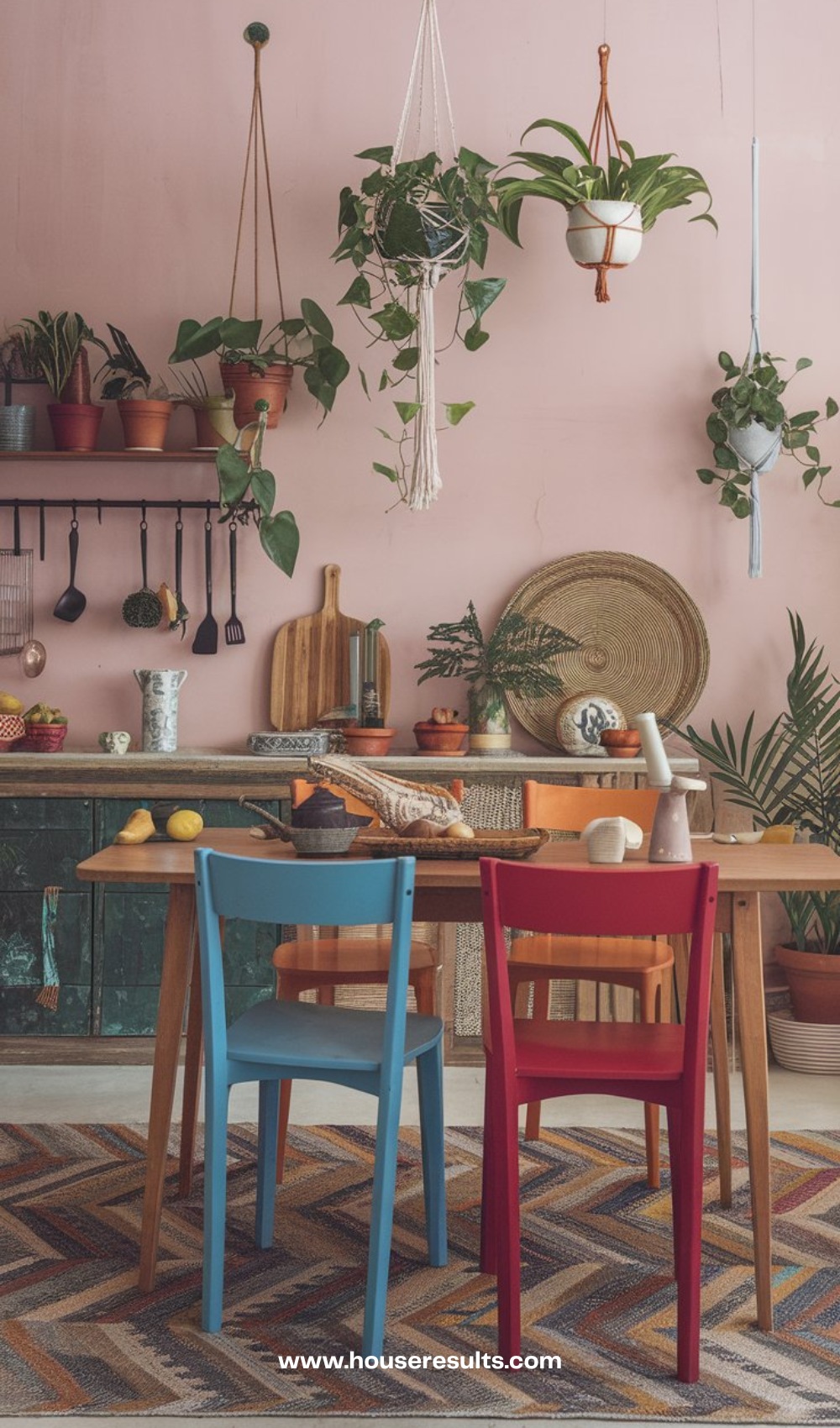 Vintage Boho Kitchen Design