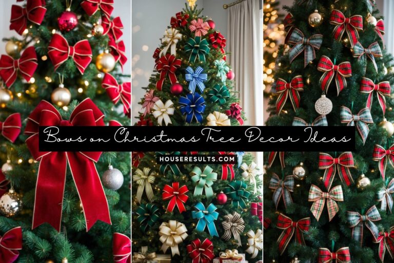 Bows on Christmas Tree Decor Ideas
