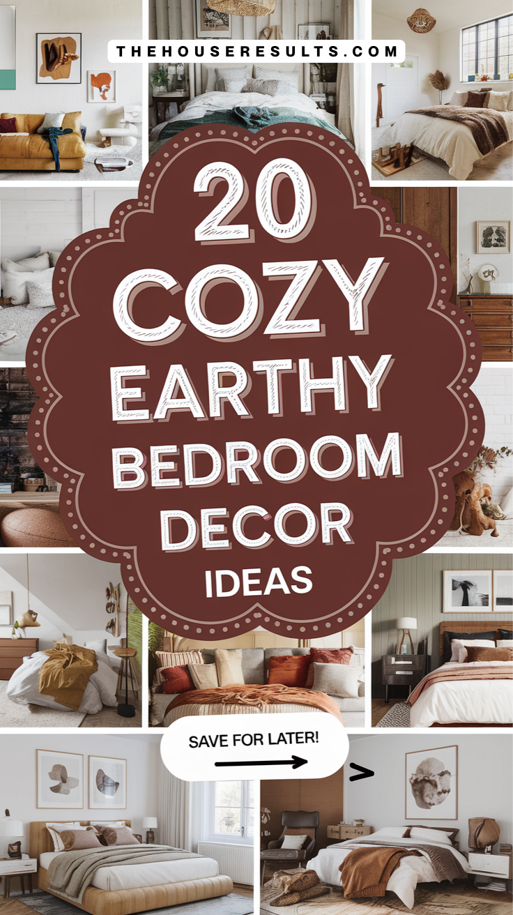 Cozy Earthy Bedroom Decor Ideas-pin