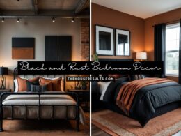 Black and Rust Bedroom Decor